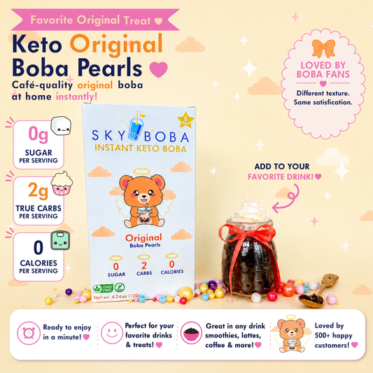 Keto Boba Pearls - Bubble Tea sugar free