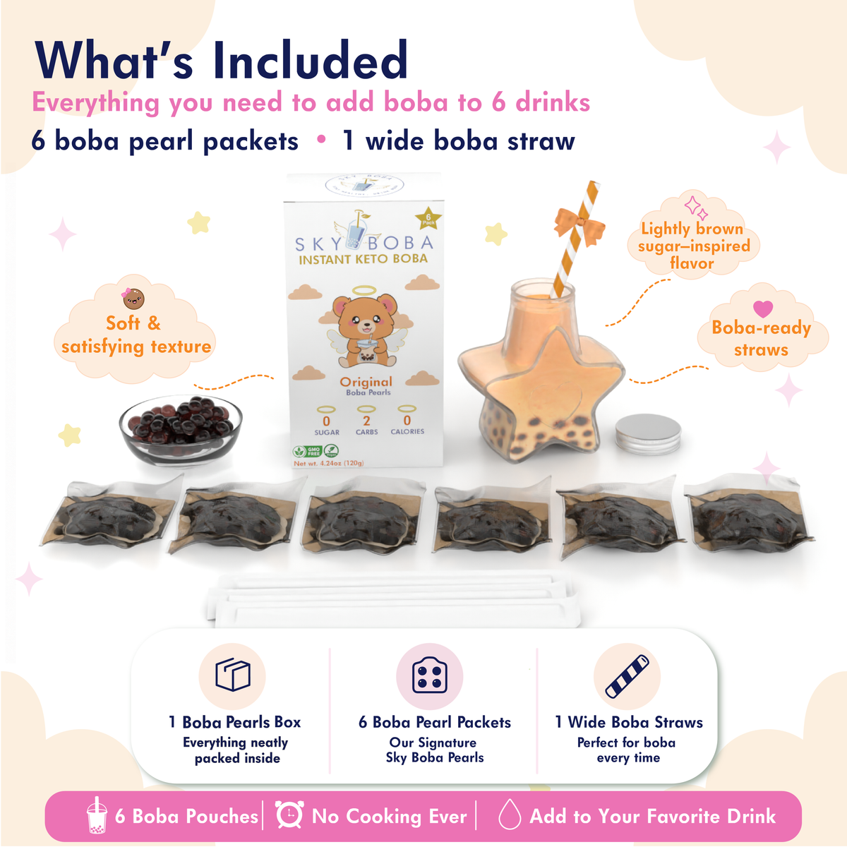 Keto Boba Pearls - Bubble Tea sugar free