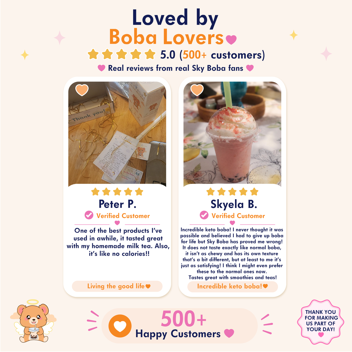 Keto Boba Pearls - Bubble Tea sugar free