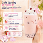 Keto Strawberry Boba Tea