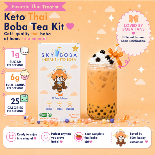 Keto Thai Boba Tea